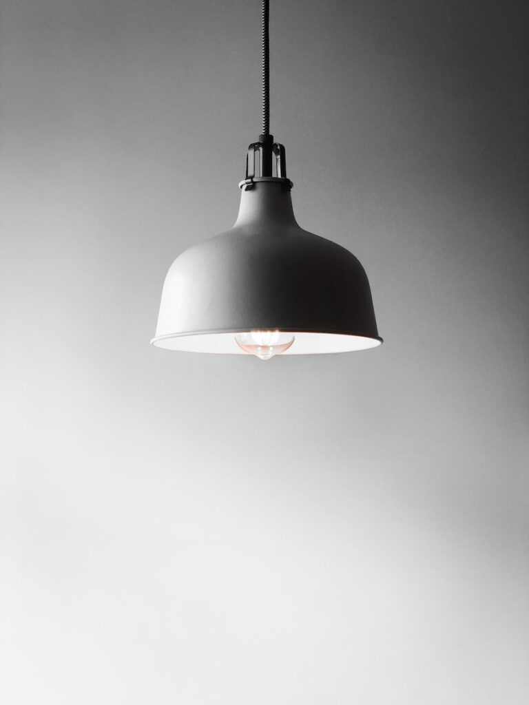 white pendant lamp